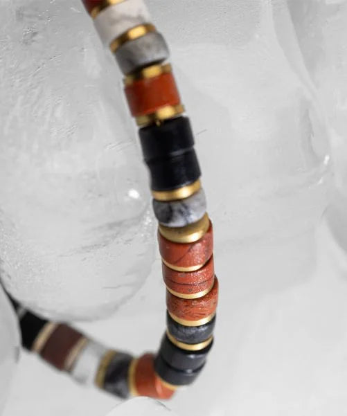 Pig and Hen Gold Bracelet Brontide 6mm Adjustable Osaka