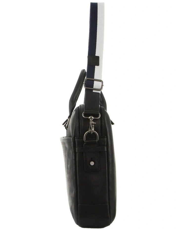 GAP Leather Business Laptop Bag in Black