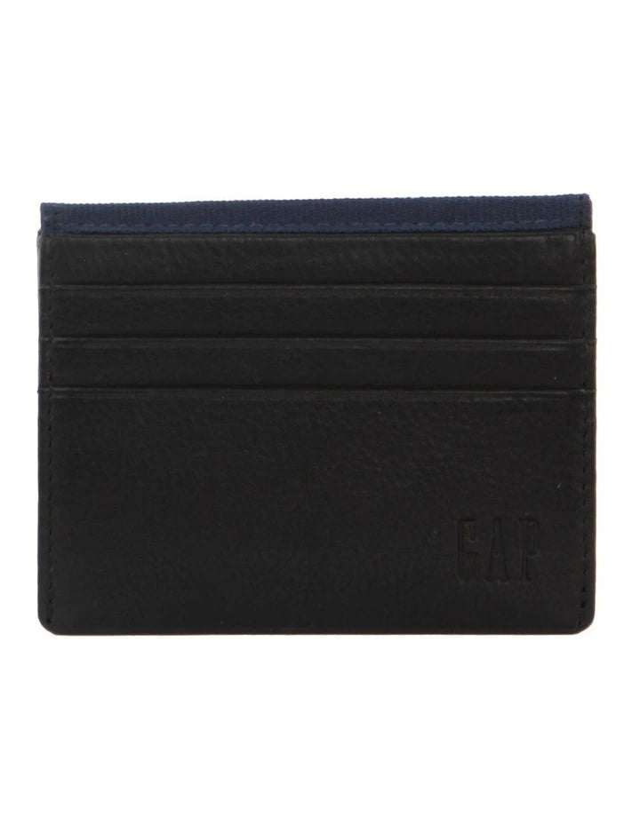 Leather Card Holder in Black
