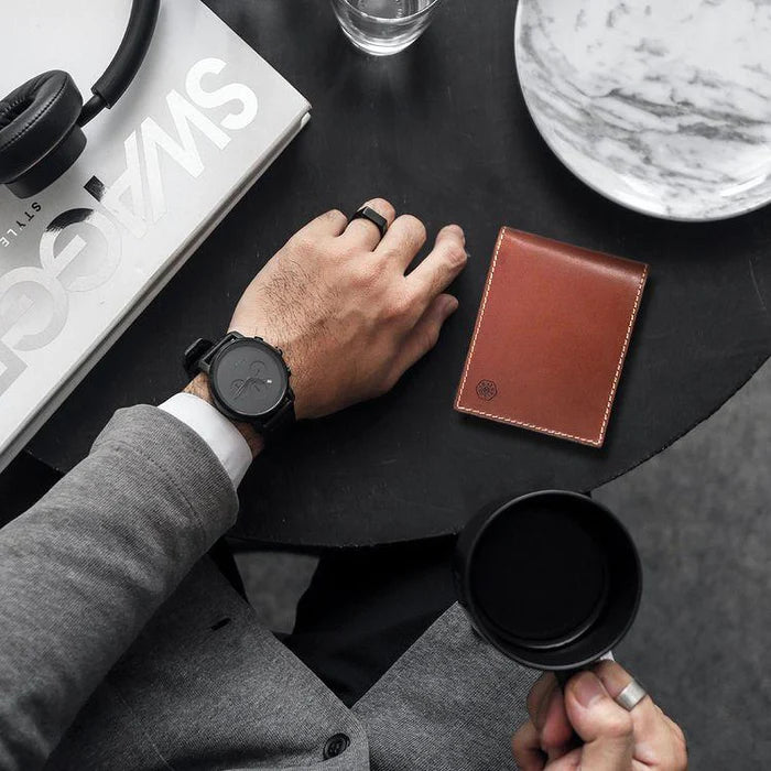 LARGE BIFOLD WALLET WITH COIN CLAY