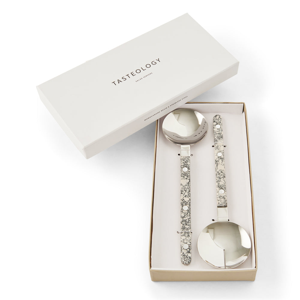 Tasteology Salad Servers - Monochrome