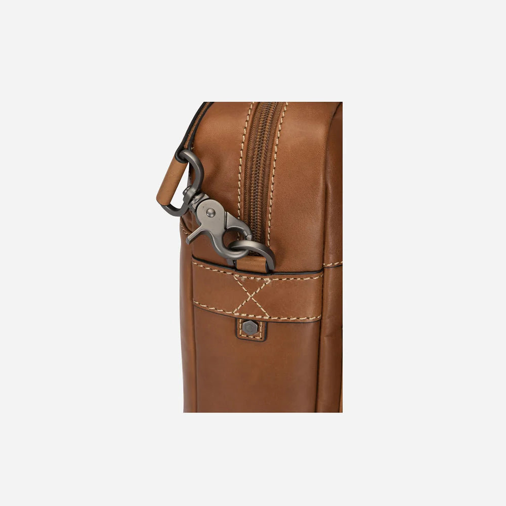 Medium Brown Laptop Briefcase