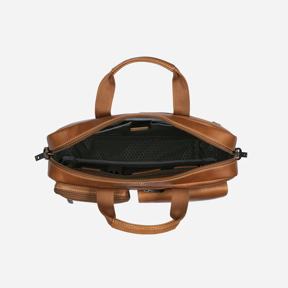 Medium Brown Laptop Briefcase