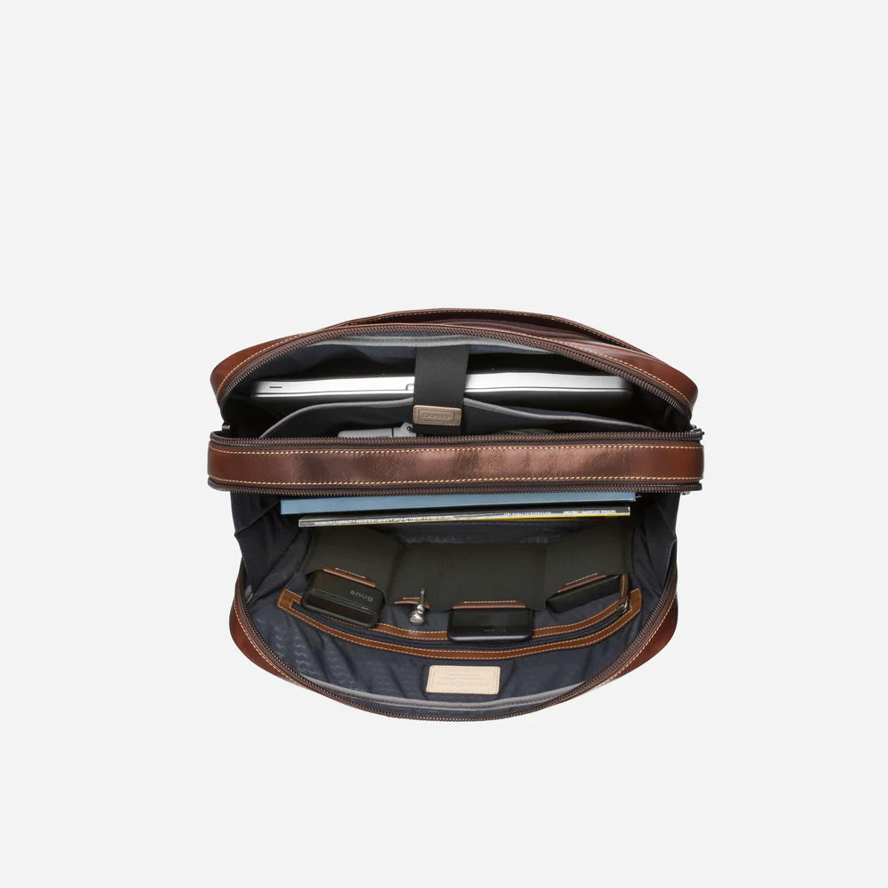 Brown Multi Compartment Briefcase