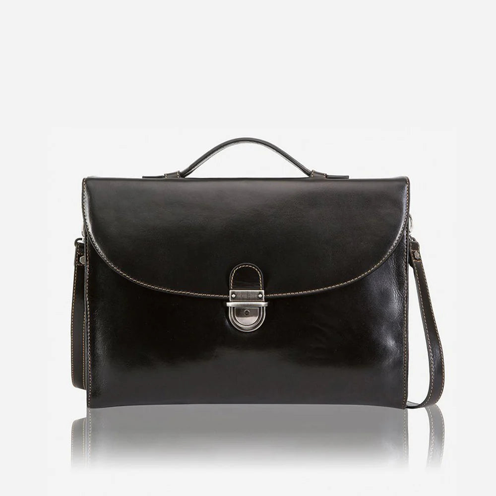 Black Extra Slim Business Briefcase