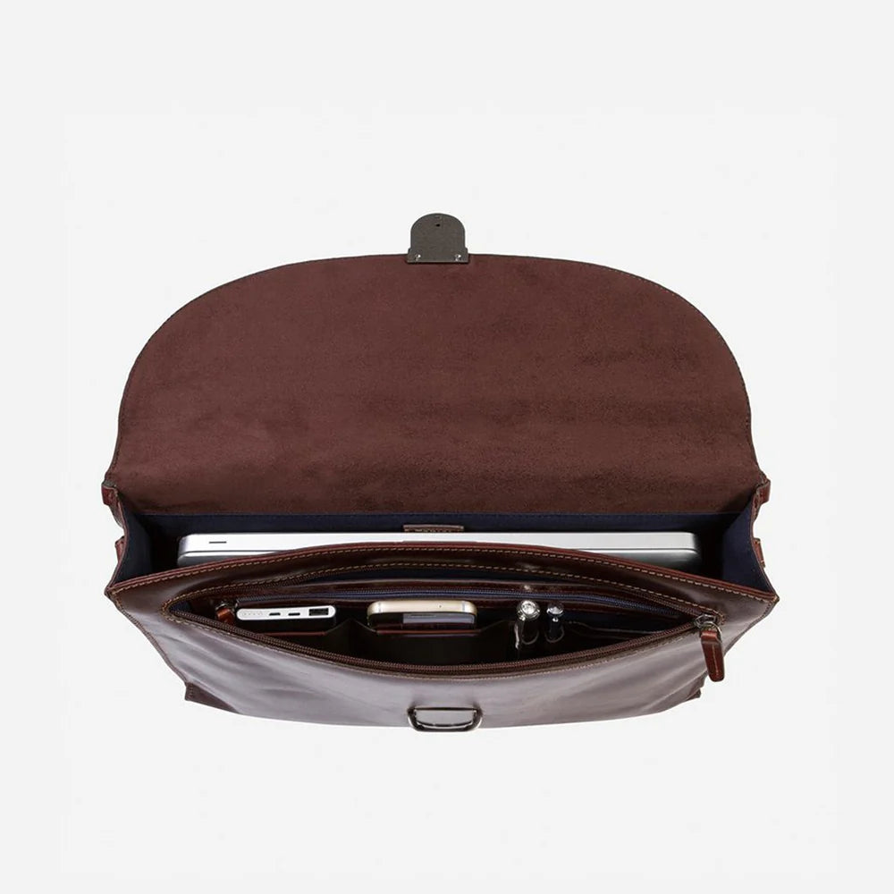 Brown Extra Slim Business Briefcase