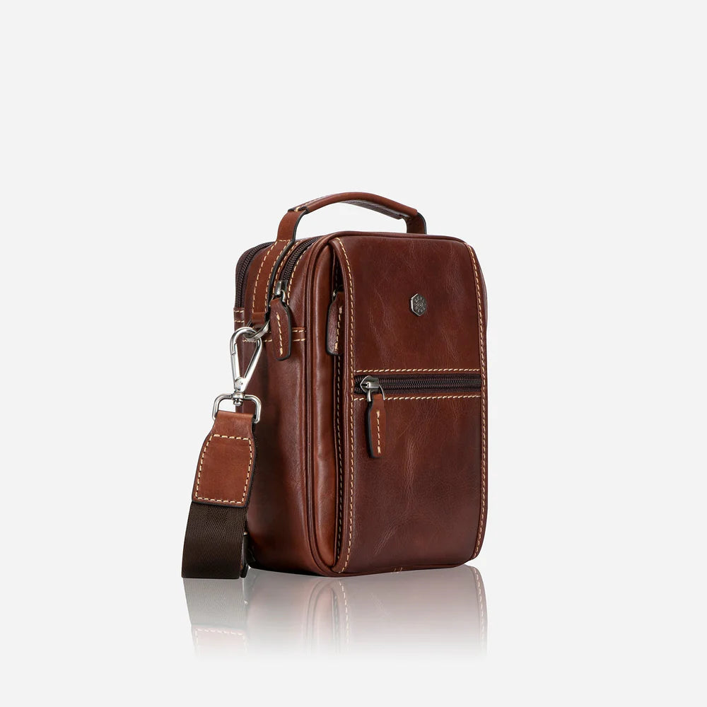 Jekyll and Hide Brown Crossbody Bag, Tobacco