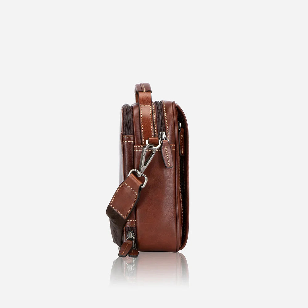 Jekyll and Hide Brown Crossbody Bag, Tobacco