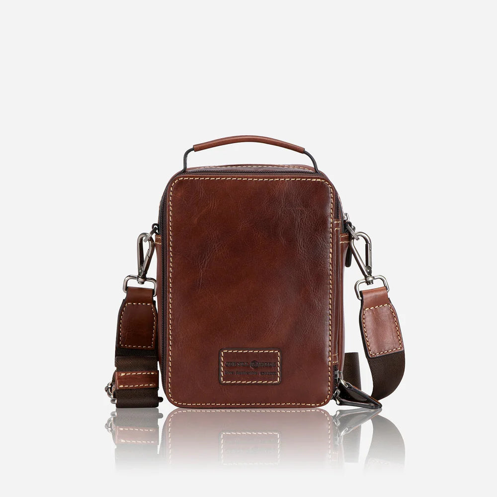 Jekyll and Hide Brown Crossbody Bag, Tobacco
