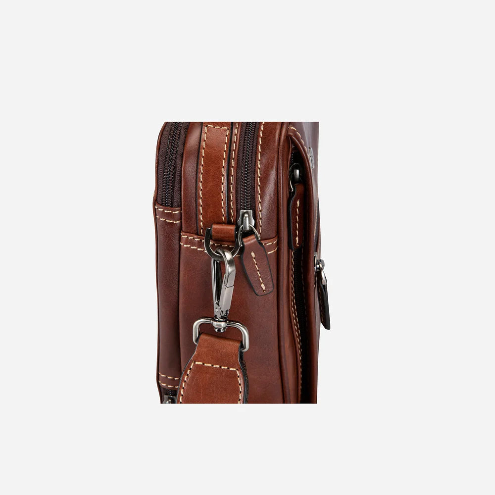 Jekyll and Hide Brown Crossbody Bag, Tobacco