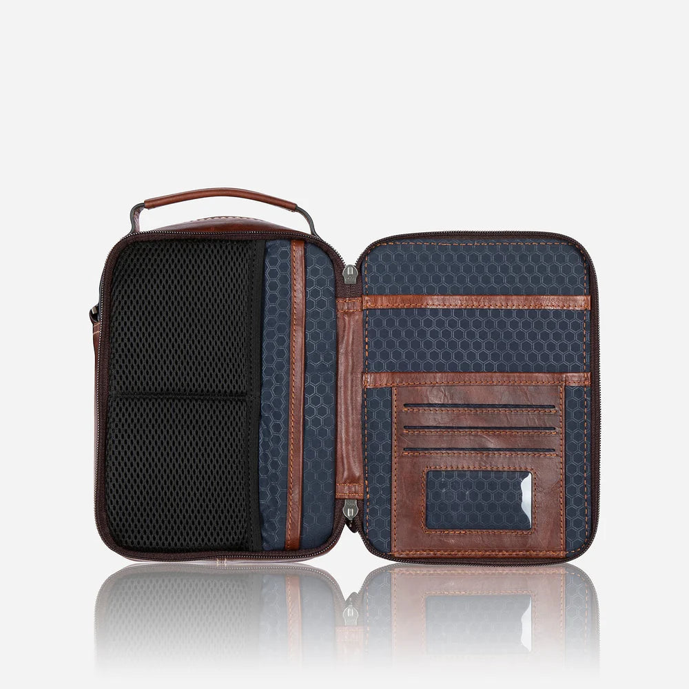Jekyll and Hide Brown Crossbody Bag, Tobacco