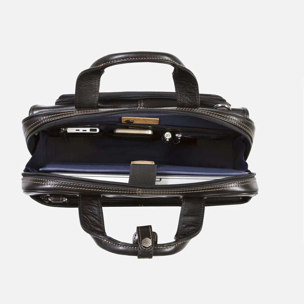 Large Multi Compartment Briefcase