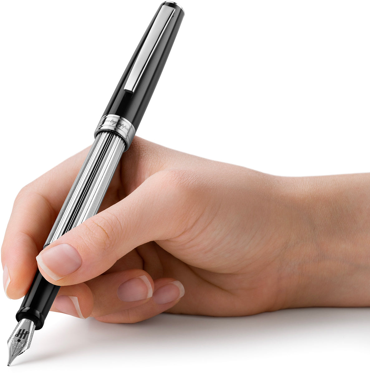 Montegrappa Armonia Classic Duetto Black Slimline Fountain Pen