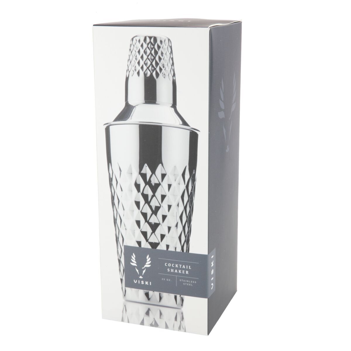 Viski STAINLESS STEEL FACETED COCKTAIL SHAKER