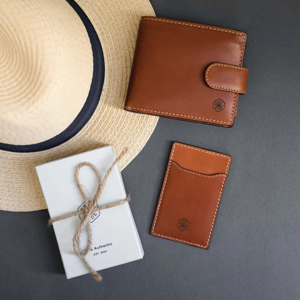 LARGE BIFOLD WALLET WITH COIN , CLAY