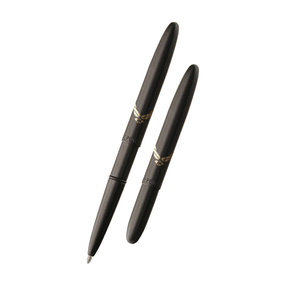 Matte Black Bullet Space Pen, Air Force Wing