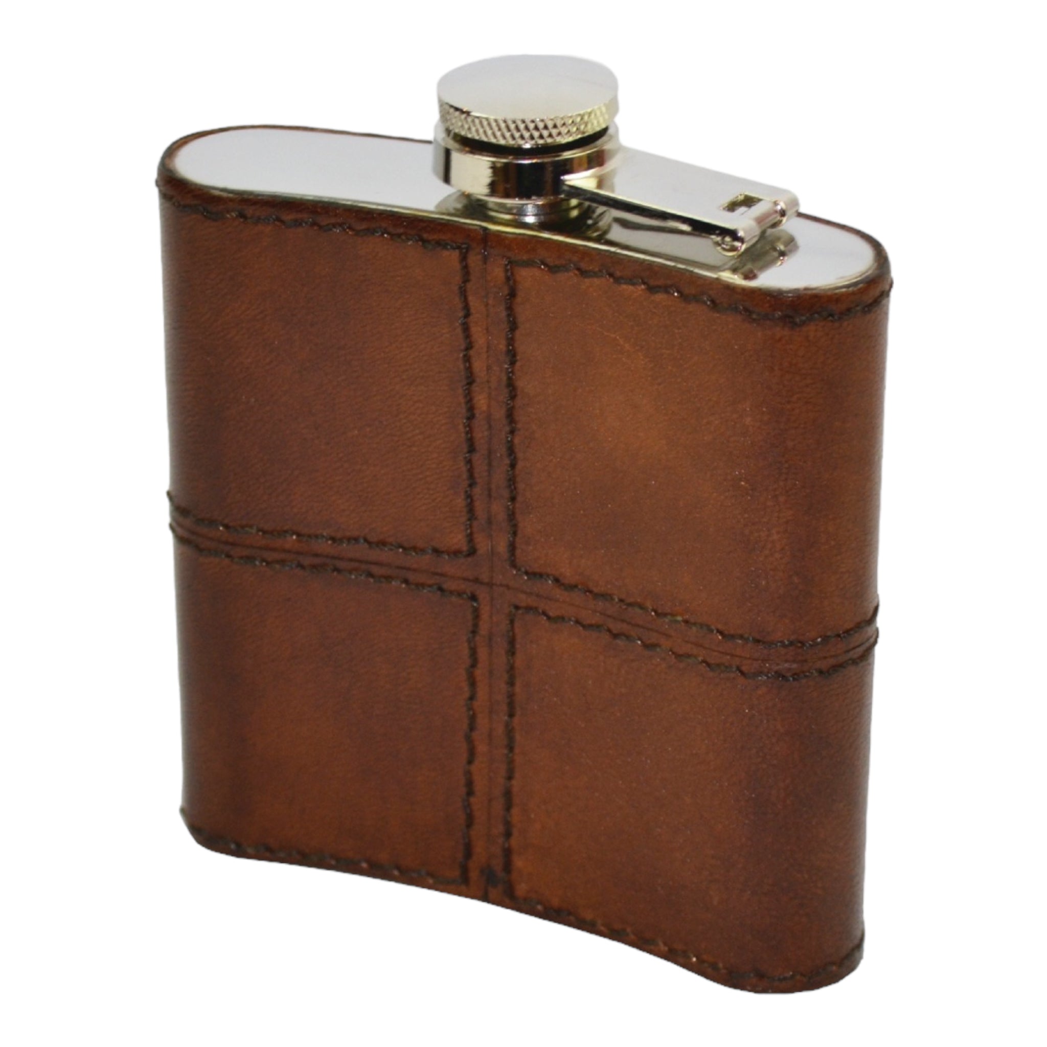 Hip Flask 6Oz Leather Tan