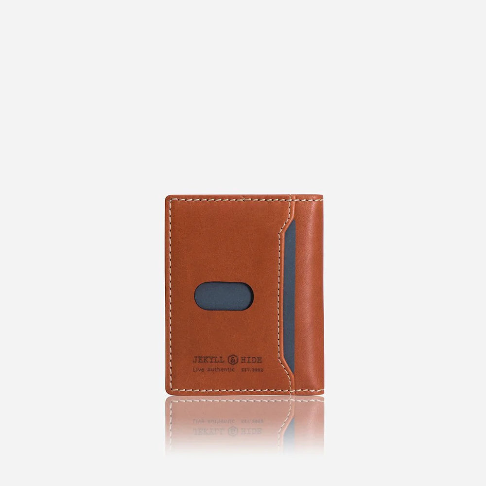 SLIM BIFOLD CARD HOLDER, TAN