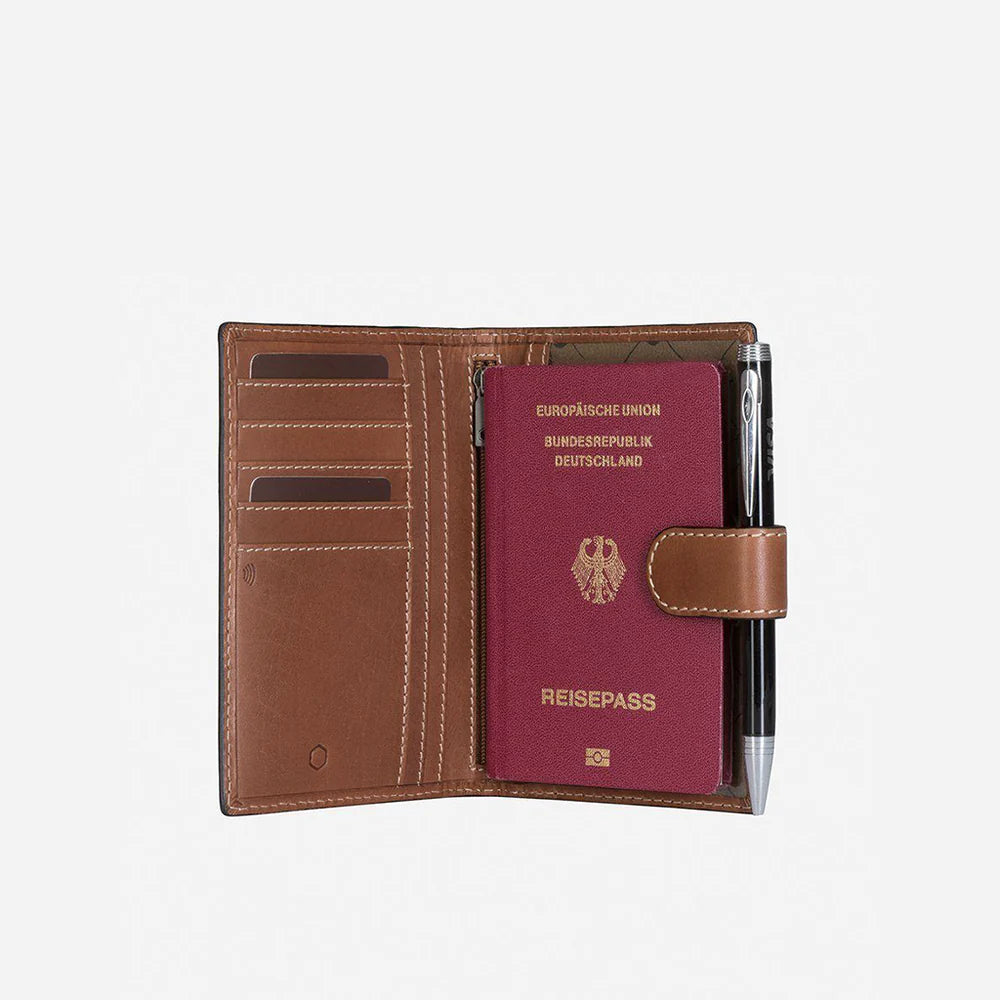 Jekyll and Hide PASSPORT WALLET AND ORGANISER CLAY