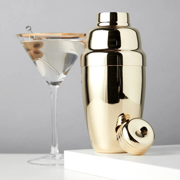 GOLD HEAVYWEIGHT COCKTAIL SHAKER