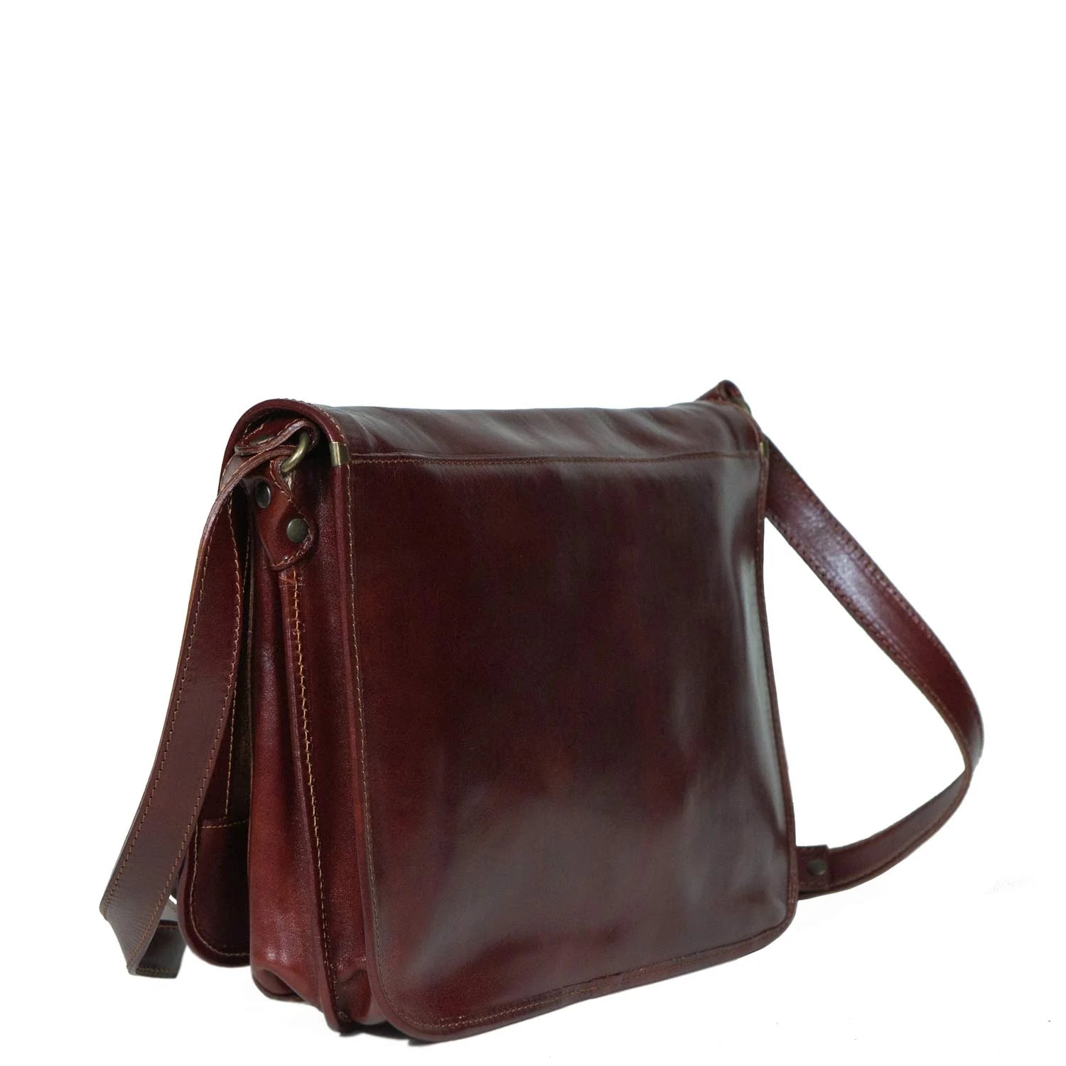  I Medici Postina Italian Leather Messenger Bag