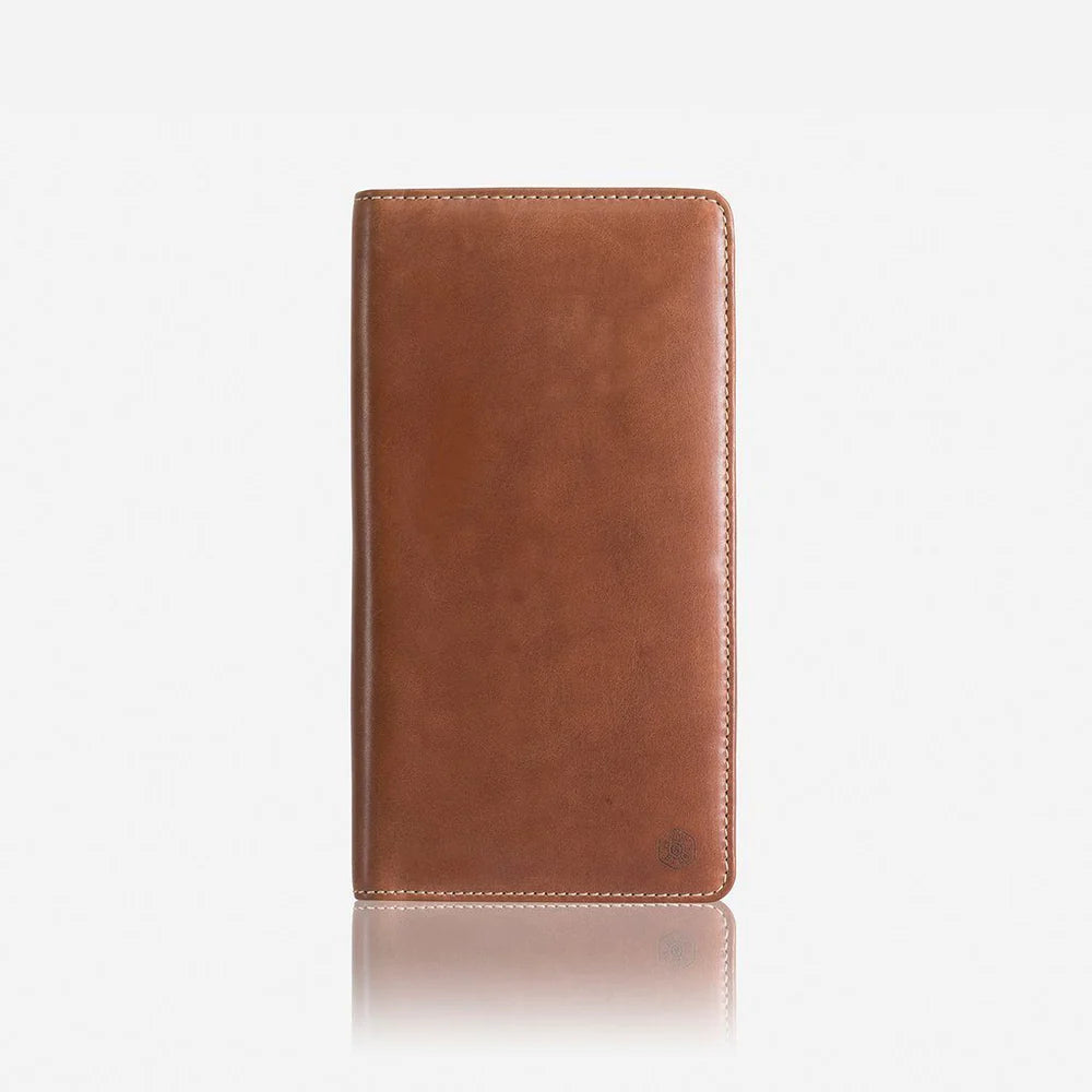 LARGE ZIP-AROUND TRAVEL AND PASSPORT ORGANISER CLAY