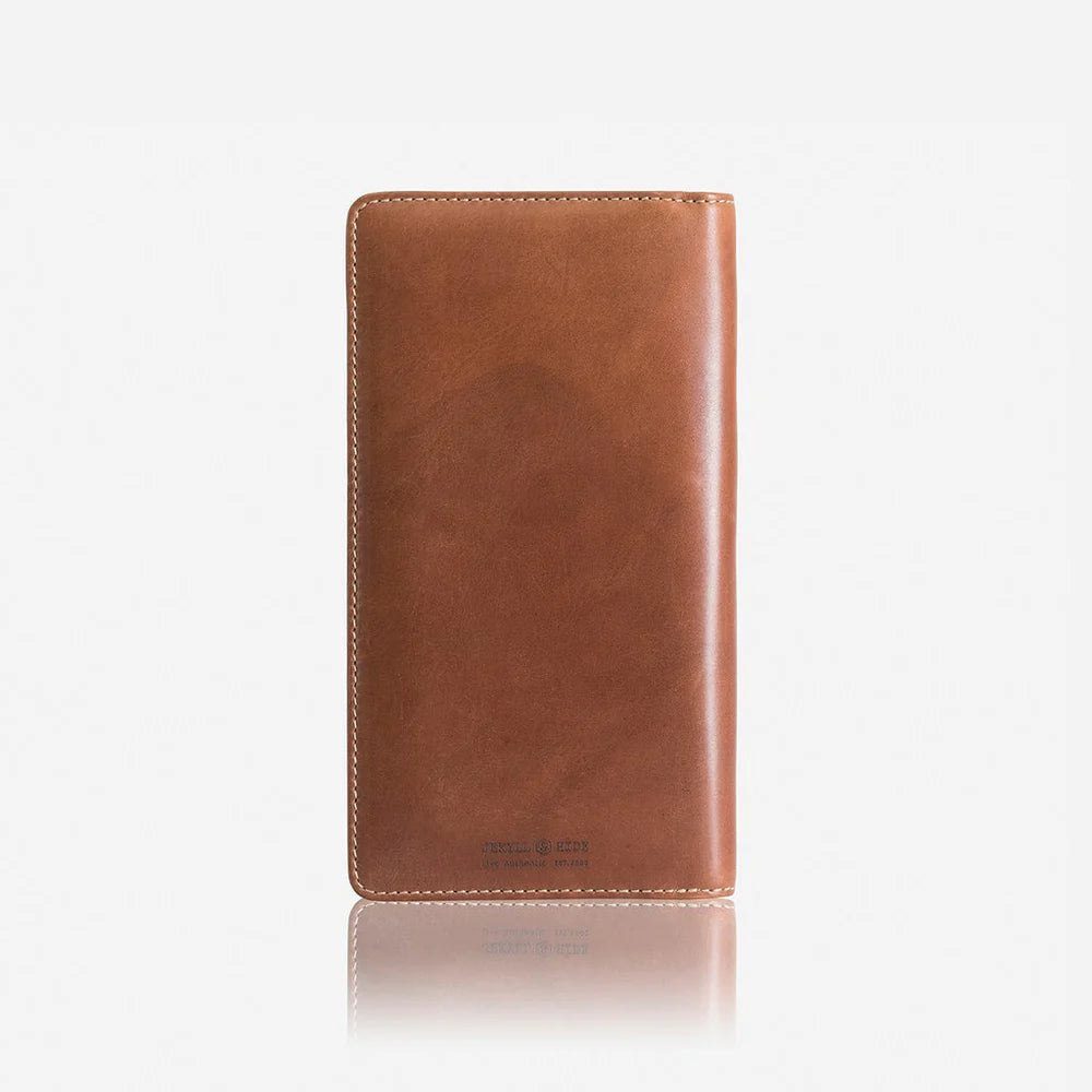 LARGE ZIP-AROUND TRAVEL AND PASSPORT ORGANISER CLAY