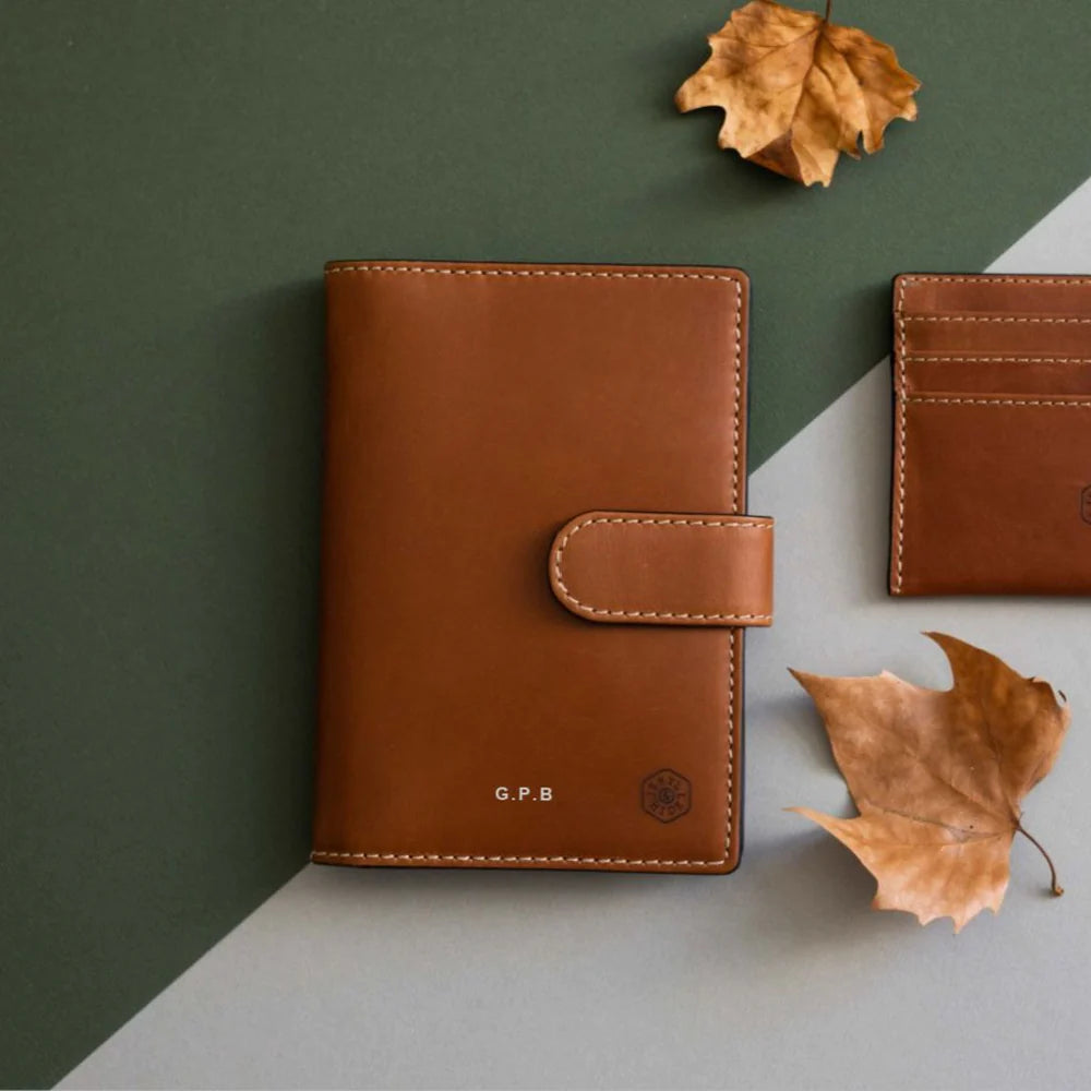 Jekyll and Hide PASSPORT WALLET AND ORGANISER CLAY