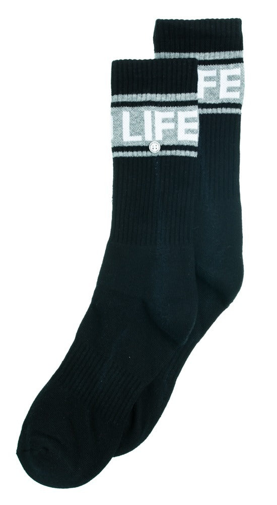 SPORTS BLACK SOCKS - MEDIUM