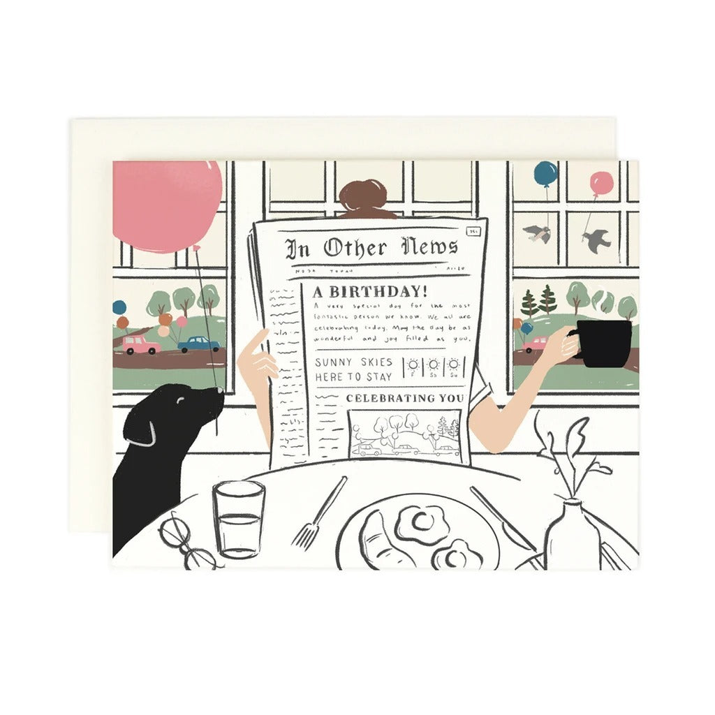BIRTHDAY NEWS Greeting Card