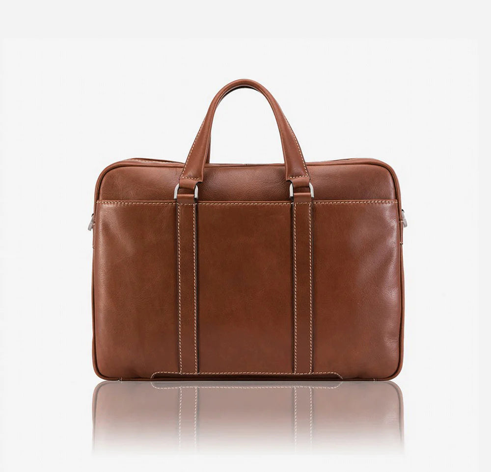 Brown Slim Laptop Briefcase