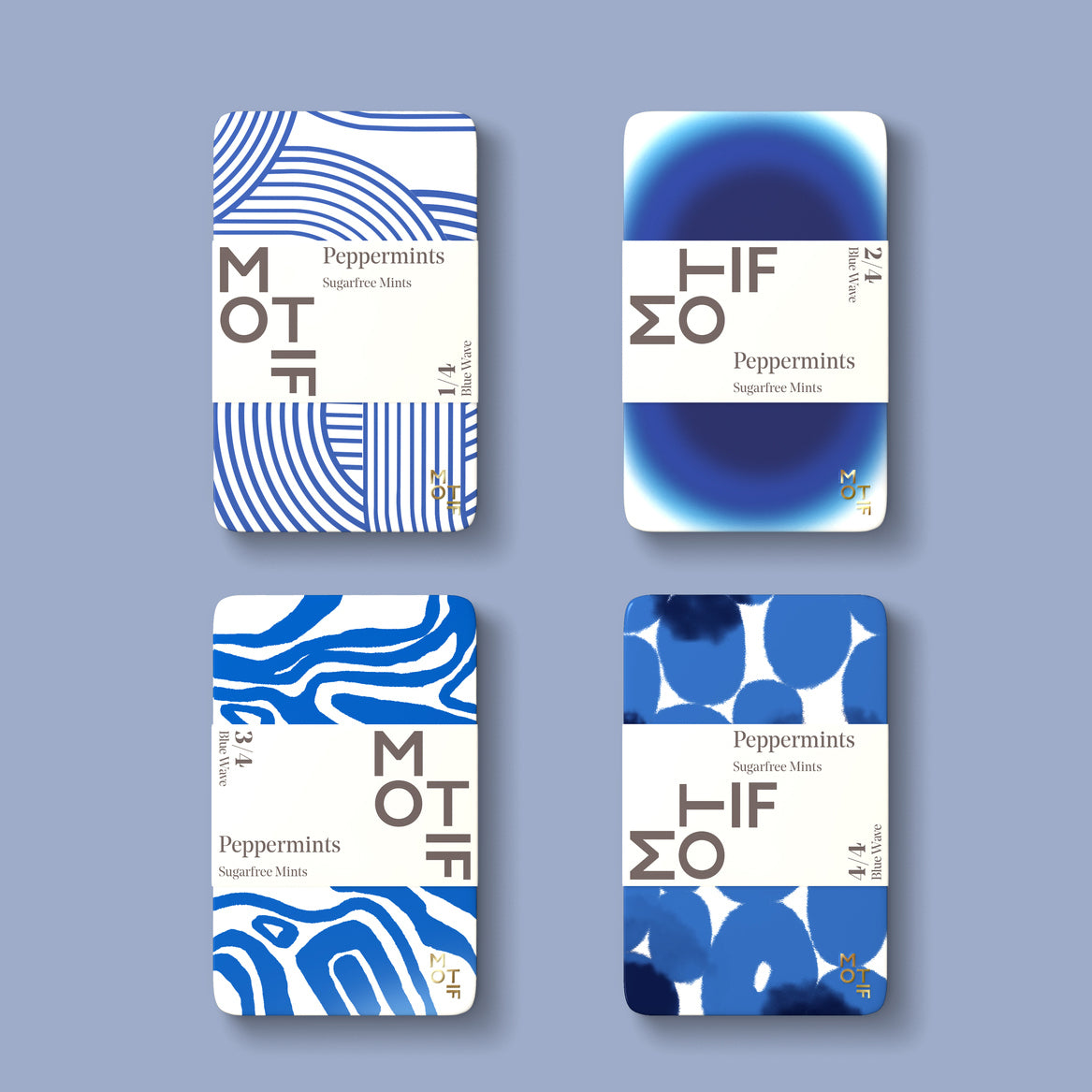 PREMIUM MINTS - BLUE WAVE COLLECTION 4 tins