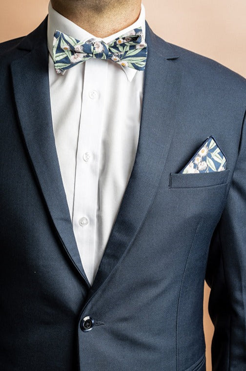Peggy and Finn Flowering Gum Pocket Square
