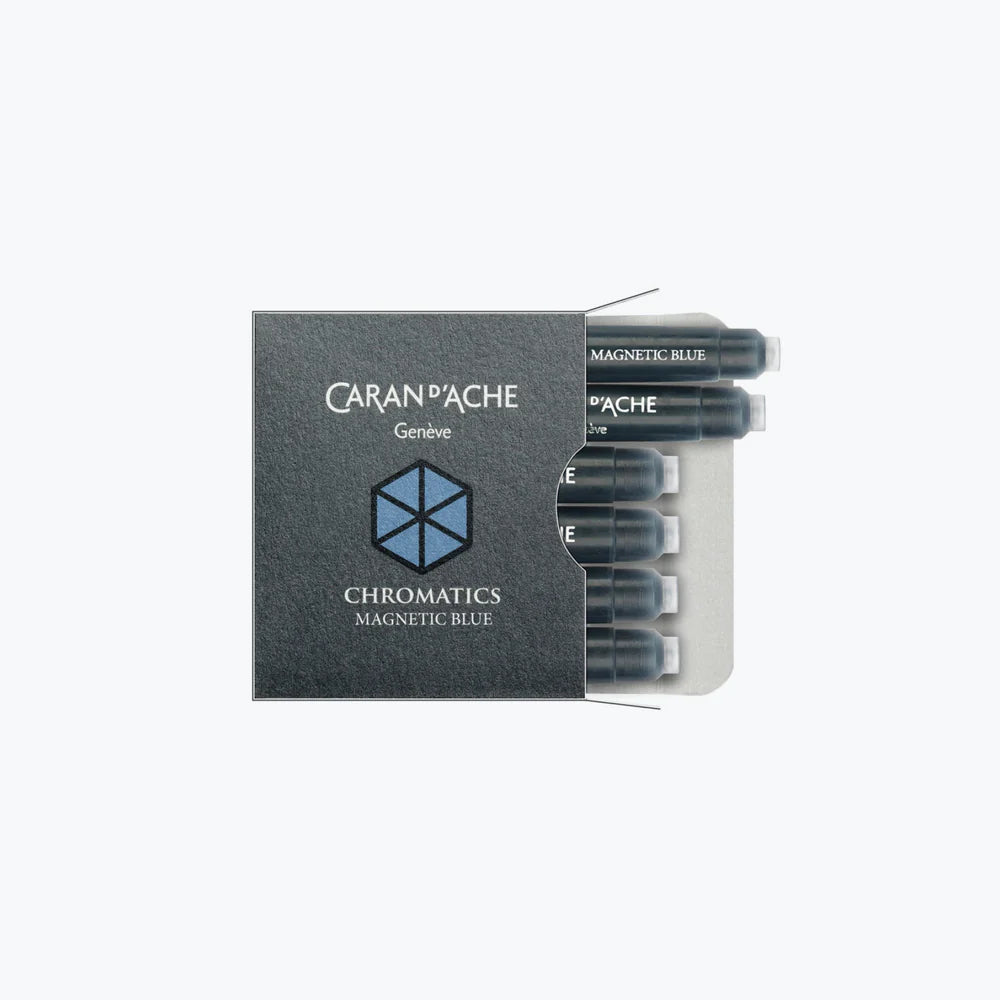 Fountain Pen Ink - Chromatics - Cartridges - Magnetic Blue pk 6