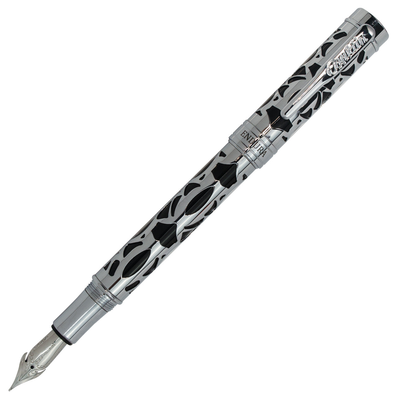 Endura Deco Crest Fountian Pen Black