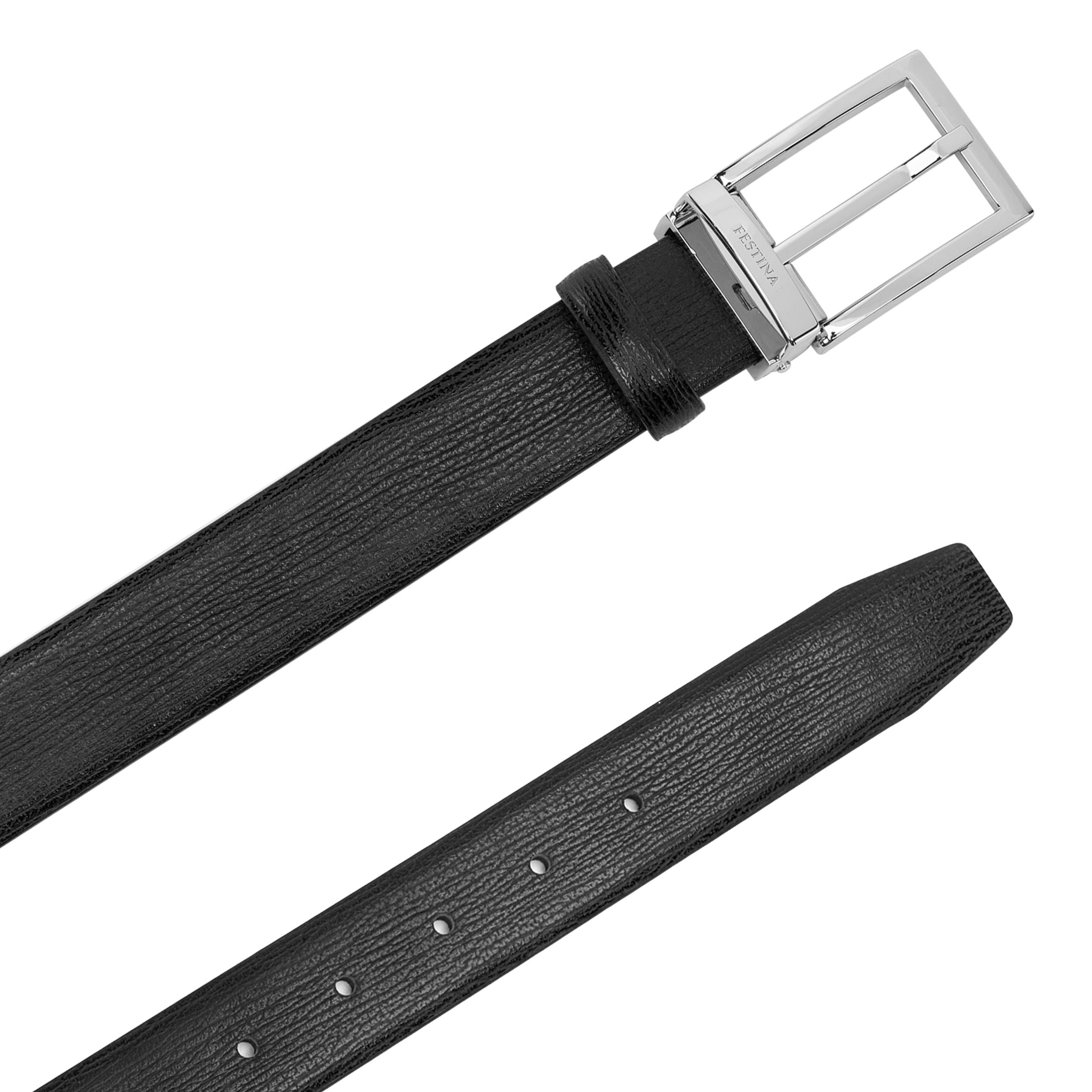 Festina Leather Belt Button Black