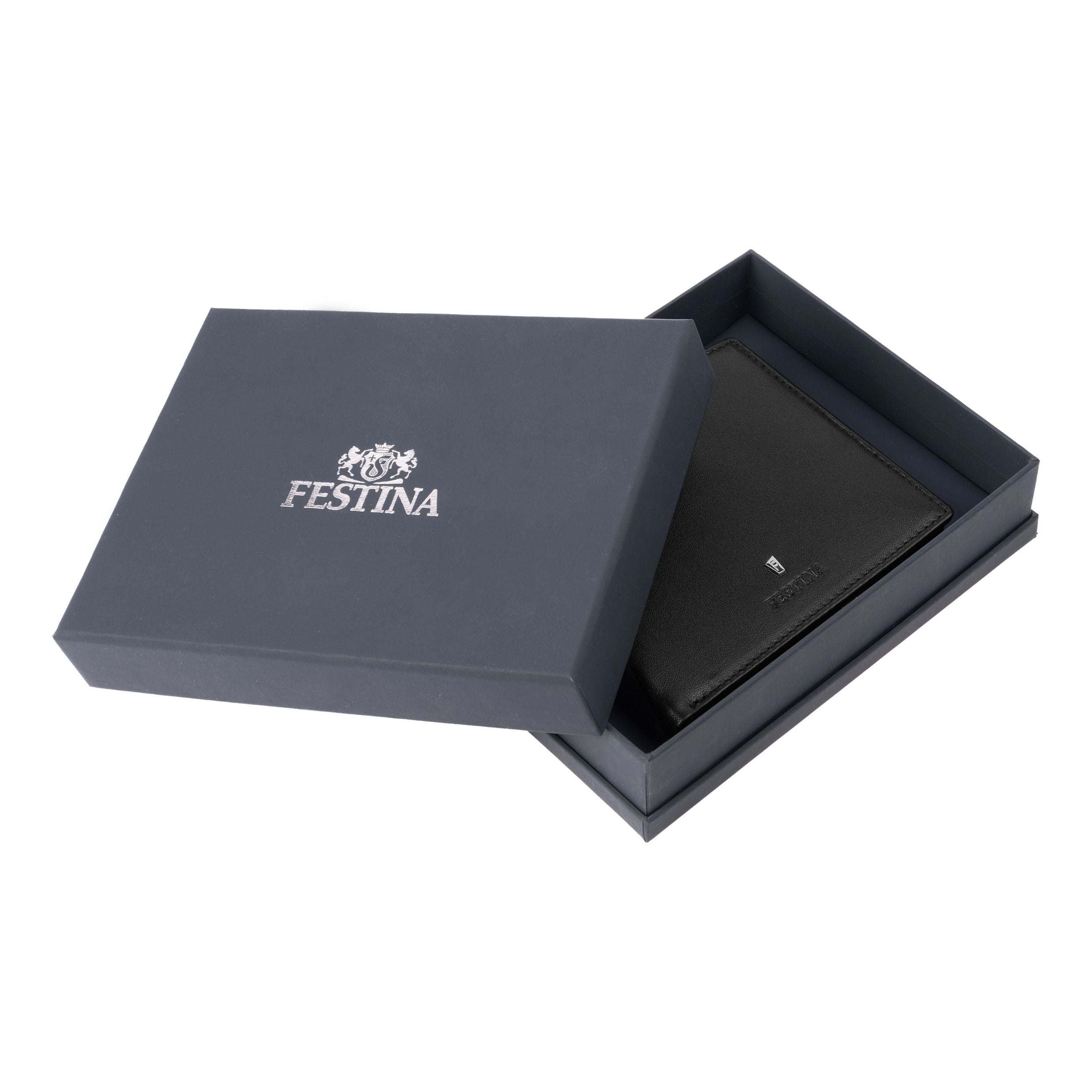 Festina Black Leather Card Wallet