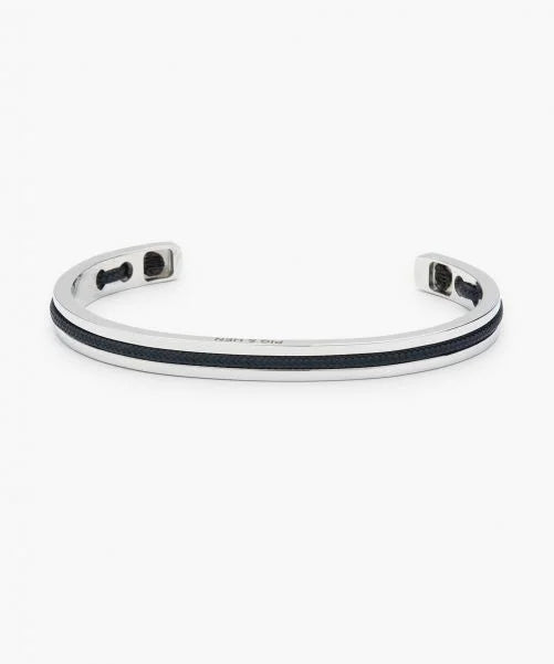 Pig and Hen Bracelet Navarch 6mm Navy | Silver