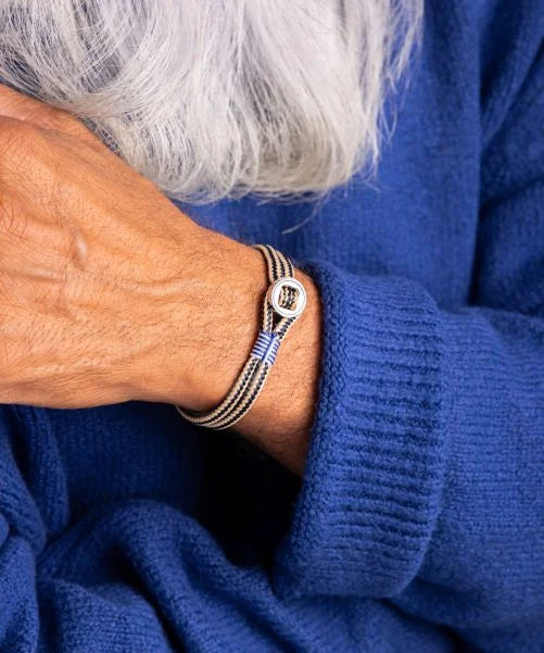Bracelet Don Dino Navy - Sand | Silver