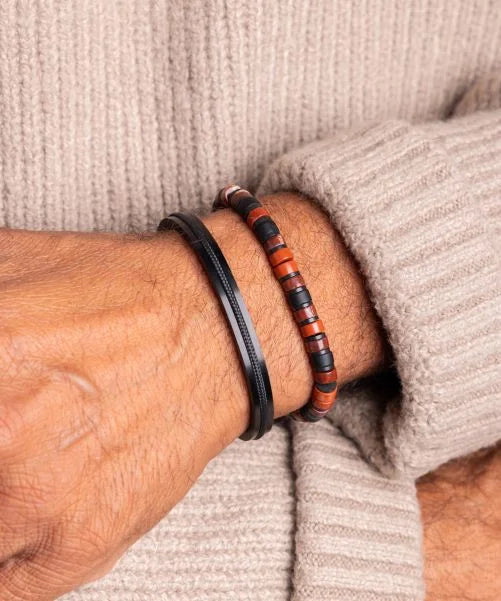 Bracelet Brontide 6mm Adjustable Tokyo  Black