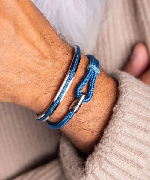 Bracelet Captain Carl Ocean Blue | Silver