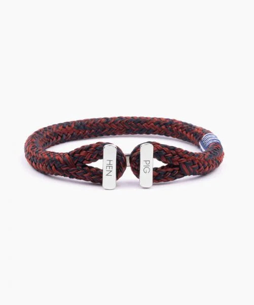 Bracelet Icy Ike Velvet Red - Navy | Silver