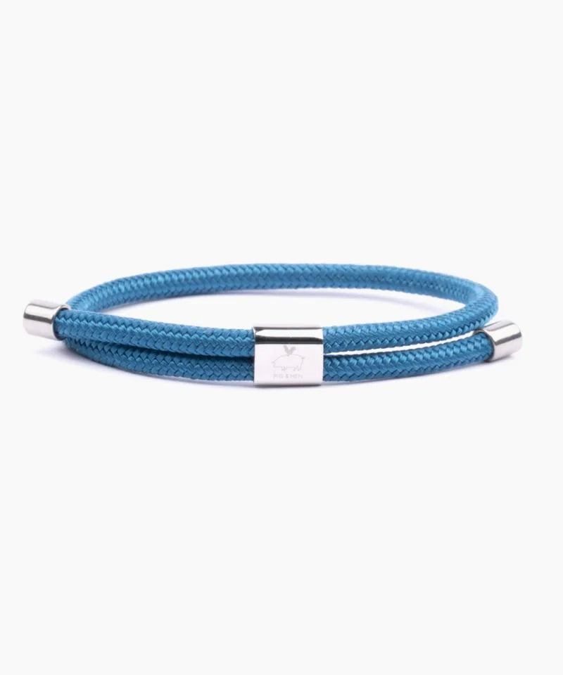 Bracelet Little Lewis 4mm Ocean Blue | Silver