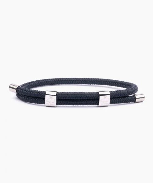 Bracelet Little Lewis DBL Navy | Silver