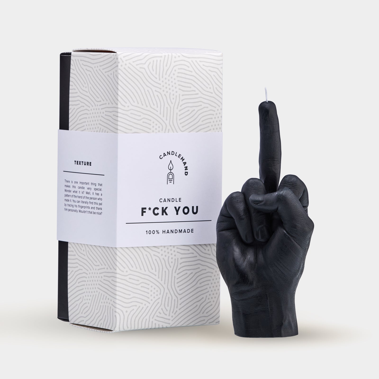 F*CK YOU candle hand