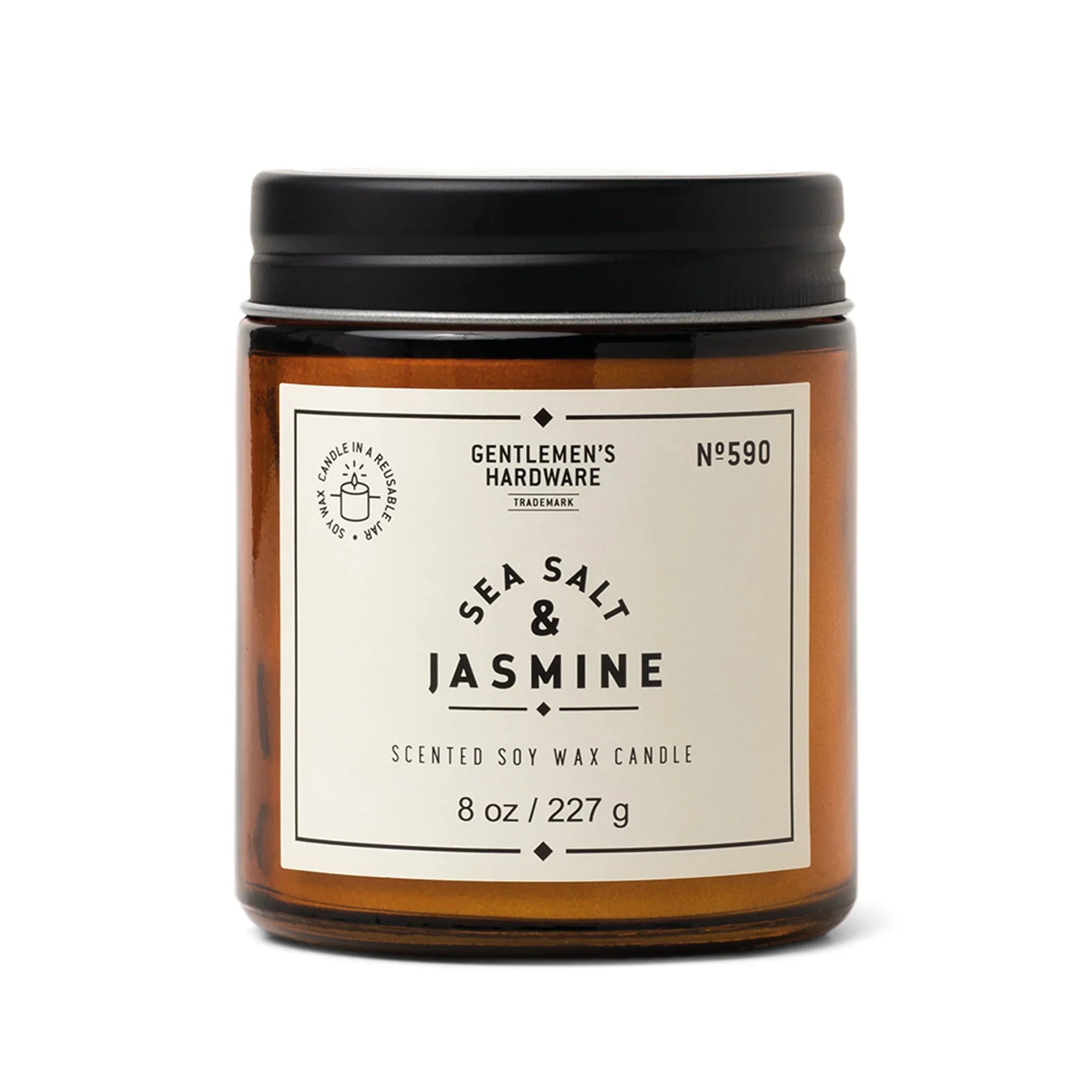 Sea Salt & Jasmine Soy Wax Candle