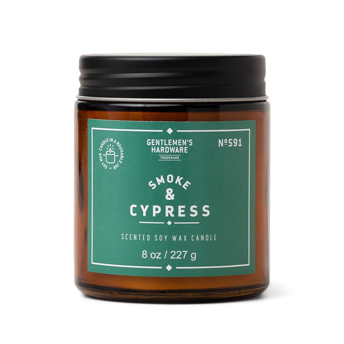 Smoke & Cypress Soy Wax Candle