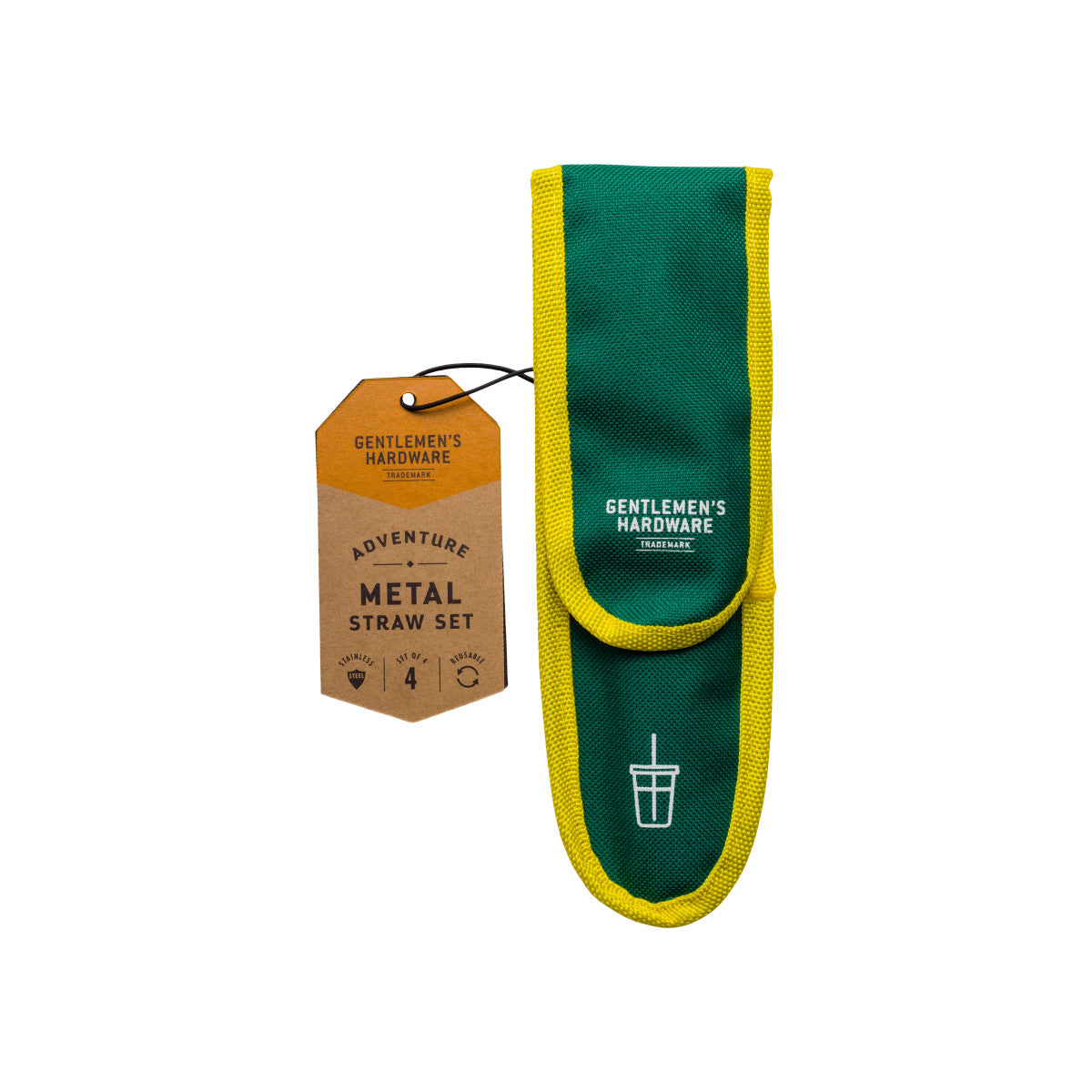 Gentlemen's Hardware Travel Metal Straw Set
