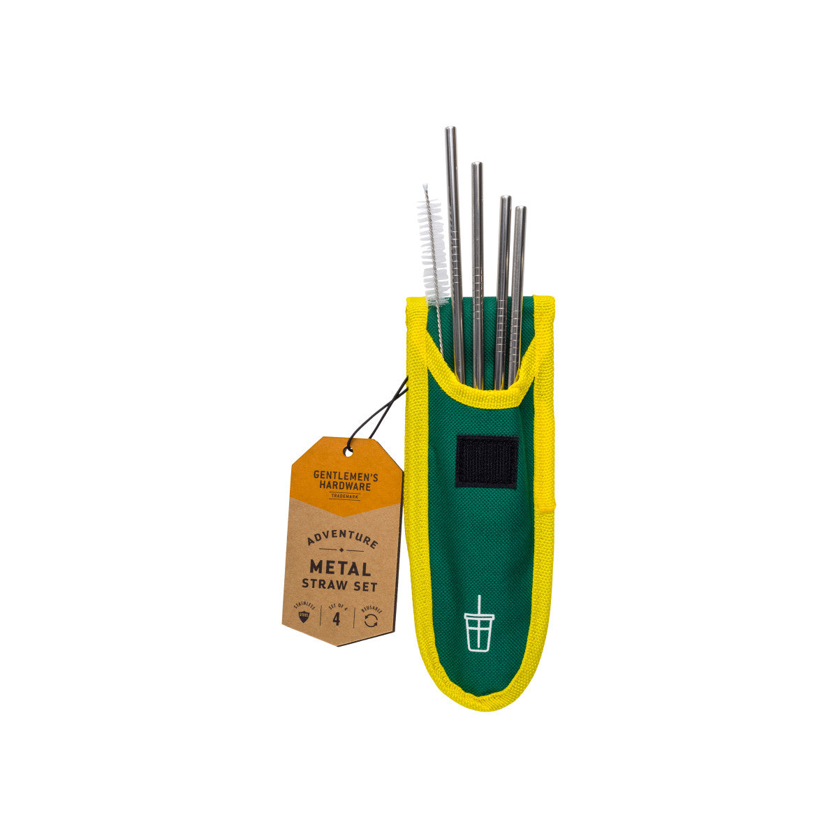 Gentlemen's Hardware Travel Metal Straw Set