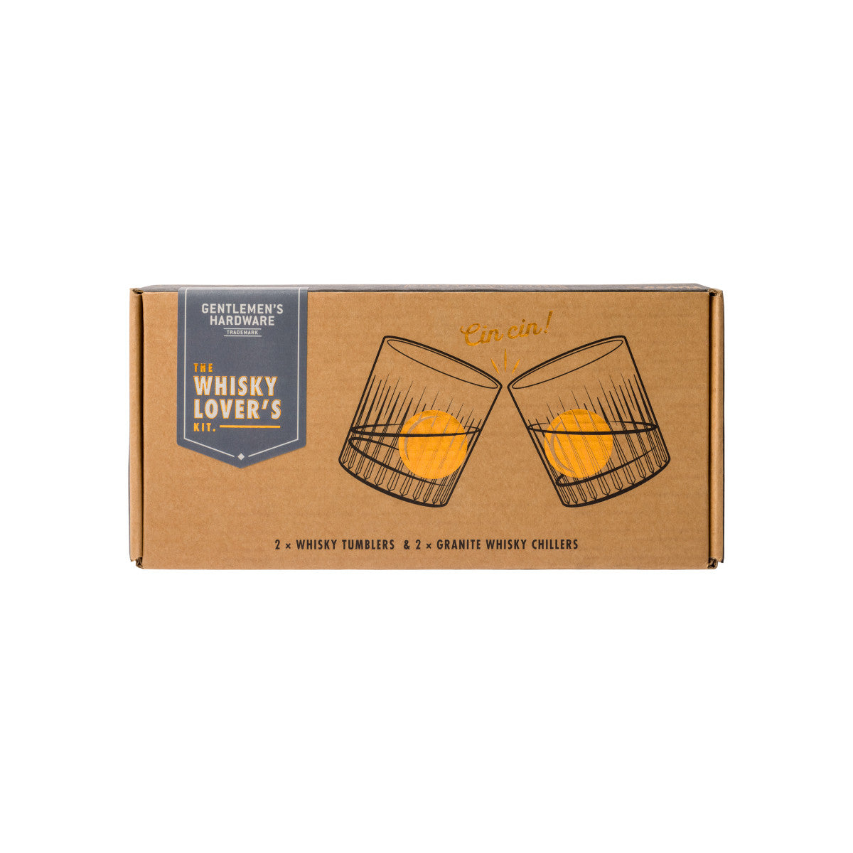 Cocktail Tumbler & Whiskey Stones Set